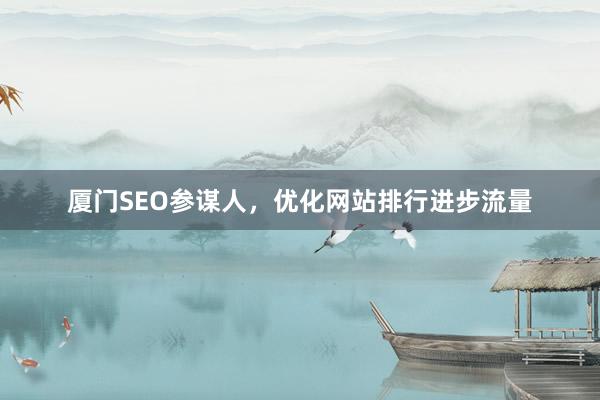 厦门SEO参谋人，优化网站排行进步流量