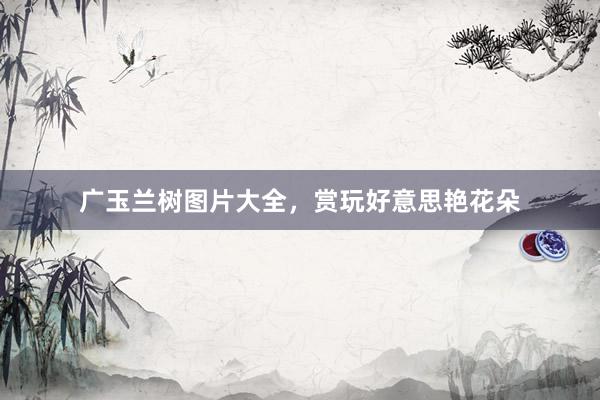 广玉兰树图片大全，赏玩好意思艳花朵