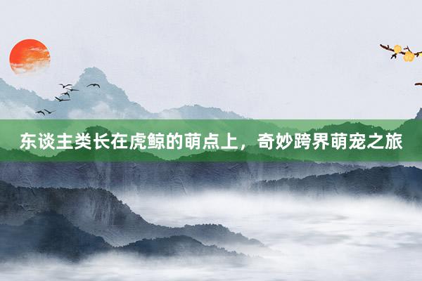东谈主类长在虎鲸的萌点上，奇妙跨界萌宠之旅